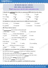 Đề thi giữa kì 1 Tiếng Anh 6 iLearn Smart World - Đề số 4